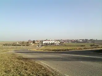Photo of a village.