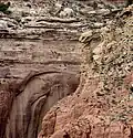 Large hoodoo off Fifty Mile Bench Road, 2014