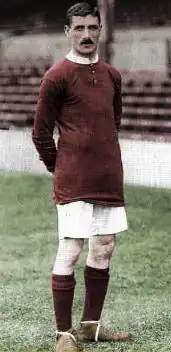 Billy Meredith made 335 appearances for Manchester United and is considered one of football's first superstars.