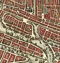 Map with Sint Laurenskerk in c. 1690
