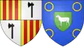 Coat of arms of Cazaux-Fréchet-Anéran-Camors