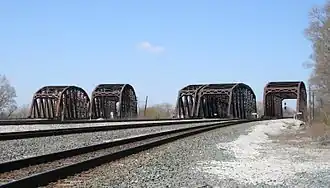 The bridges at Blue Island