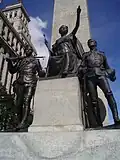 Close-up of the statue
