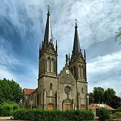 The church in Bonnevent-Velloreille