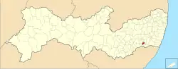 Location of Jaqueira in Pernambuco