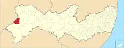 Location of Santa Filomena in Pernambuco