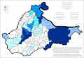 Share of Serbs in Brčko by settlements 2013