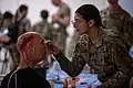 Brig Gen Todd Traver goes hands-on as notional casualty during medical unit visits, Fort Hunter Liggett, California (5 June 2025)