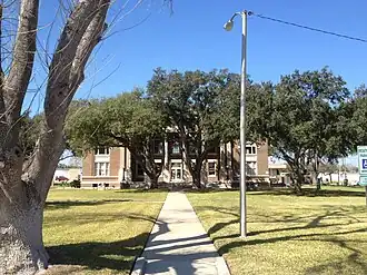 The Brooks County Courthouse in Falfurrias, February