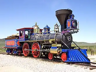 Replica of Central Pacific No. 60 Jupiter at Golden Spike N.H.P.