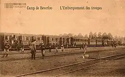 Embarkment of the troops