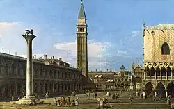 Venice The Piazzetta Towards The Torre dell' Orologio