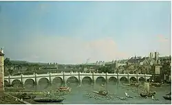 Westminster Bridge from the North with the Lord Mayor's Procession