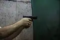 Caracal pistol F low bore axis helps diminishing muzzle rise when shooting.