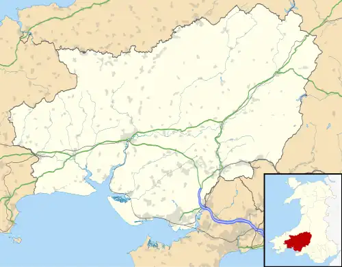 Llanelli is located in Carmarthenshire