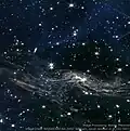 Another detailed view of the Cassiopeia A light echo with JWST NIRCam