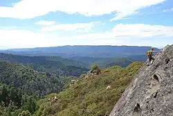 A rock climber