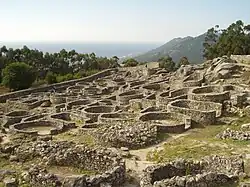 A partial view in Santa Tegra oppidum, A Guarda (Galicia)