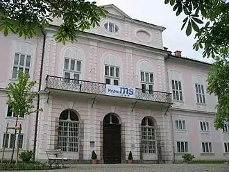 Cekinov Grad, a late-Baroque mansion in Tivoli City Park in Ljubljana