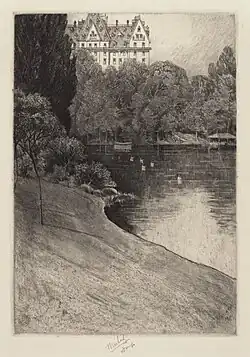 Bit of Central Park, probably 1918