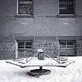 A merry-go-round next to Pattee Hall in 1960