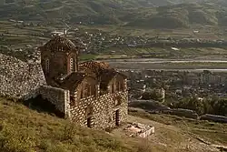 Northwest Exterior View of the church.