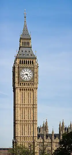 Clock Tower, Palace of Westminster at Big Ben, by Diliff
