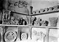 Column capitals and medallions