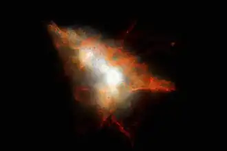 Computer simulation of a Lyman-alpha Blob.[6]