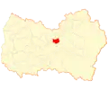 Map of the Quinta de Tilcoco commune in the O'Higgins Region