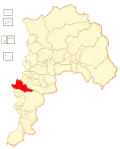 Map of the Valparaíso commune in the Valparaíso Region