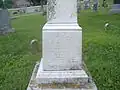 Closeup of inscription. August 2009.