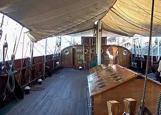 Weather deck, aft