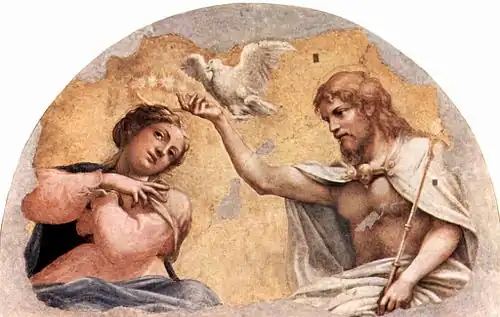 Correggio, Coronation of the Virgin, 1521, Galleria nazionale di Parma