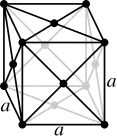 Face-centered cubic crystal structure for aluminium