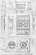 Illustration from Gothic Forms Applied to Furniture, Metal Work, and Decoration for Domestic Purposes (1868).