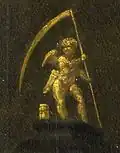 Time with scythe and hourglass