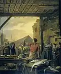 Fish market in Antwerp (1827), Rijksmuseum Amsterdam