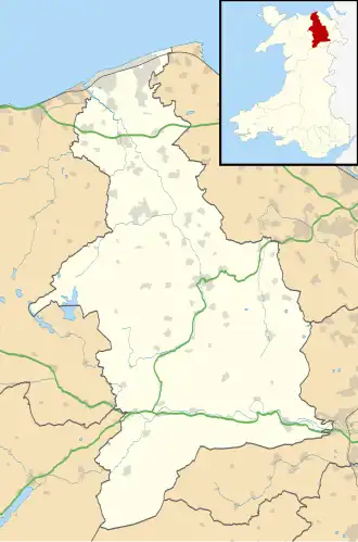 Gwyddelwern is located in Denbighshire