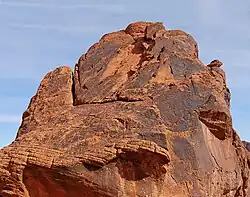 Desert varnish at Valley of Fire State Park