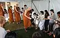 Piṇḍapāta at Dhammagiri Forest Hermitage, Brisbane, Australia