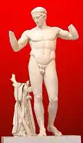 Diadoumenos (Statue of an Athlete Binding His Hair), 1st Century BCE copy of an original by Polykleitos from 450-425 BCE