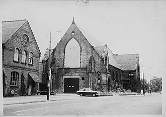 church on a street