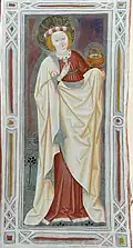 Fresco from anonymous painter 15th century Brixen school (Italy)