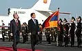 Russian President Dmitry Medvedev inspecting the company in August 2010.