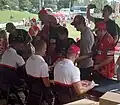 Jennings seated on left