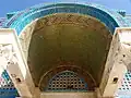 Exterior: western entrance vault
