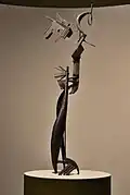 Dona davant l'espill (Femme au miroir), wrought iron, 208,8 x 60 x 46 cm, c.1936–1937, Institut Valencià d'Art Modern