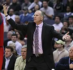 Doug Collins coached the Wizards for two seasons from 2001 to 2003.