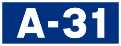 Autovía A-31 shield}}